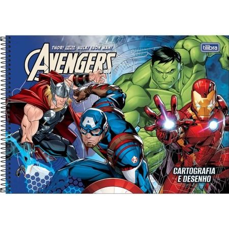 CADERNO DESENHO/CARTOGRAFIA AVENGERS